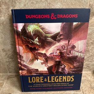 Dungeons and Dragons Lore & Legends book -Visual Celebration of the 5th edition